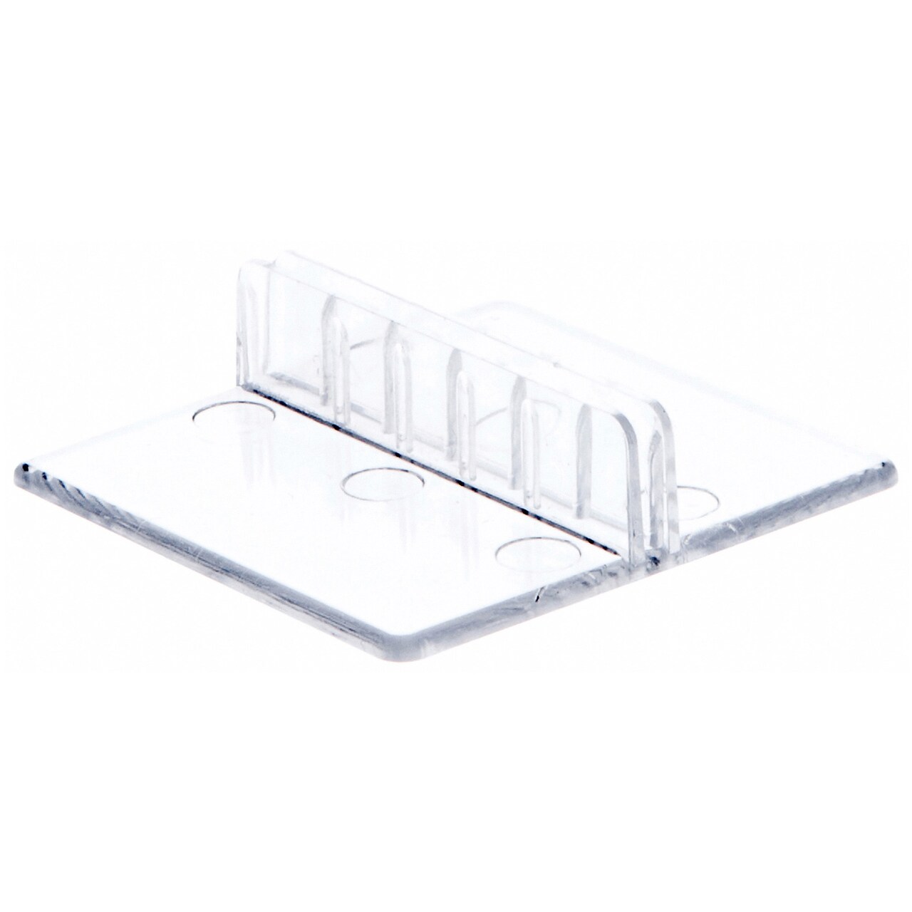 Plymor Clear Plastic Economy Pinch-Style Sign Clip Display, 2" W x 2" D x .5" H